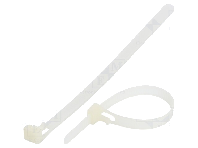 Kabelbinder; losmaakbaar; L: 150mm; W: 7,6mm; polyamide; 222N Kabelbinder; losmaakbaar; L: 150mm; W: 7,6mm; polyamide; 222N